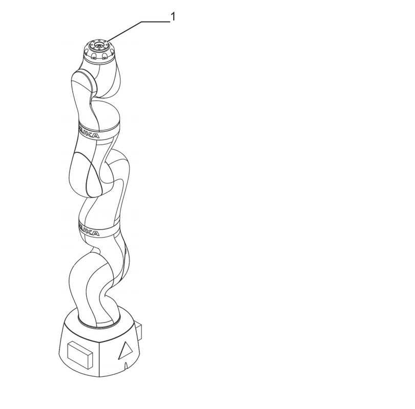 kuka küçük robot kol tutucu esnek yayılma 800mm montaj için LBR iiwa 7 R800