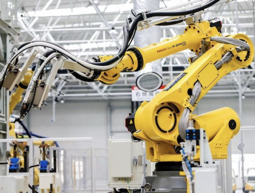 Fanuc 165F Grad Robot Kol Endüstriyel, 2655mm 165kg Yük Süper Uzun Kol Açıklığı ile
