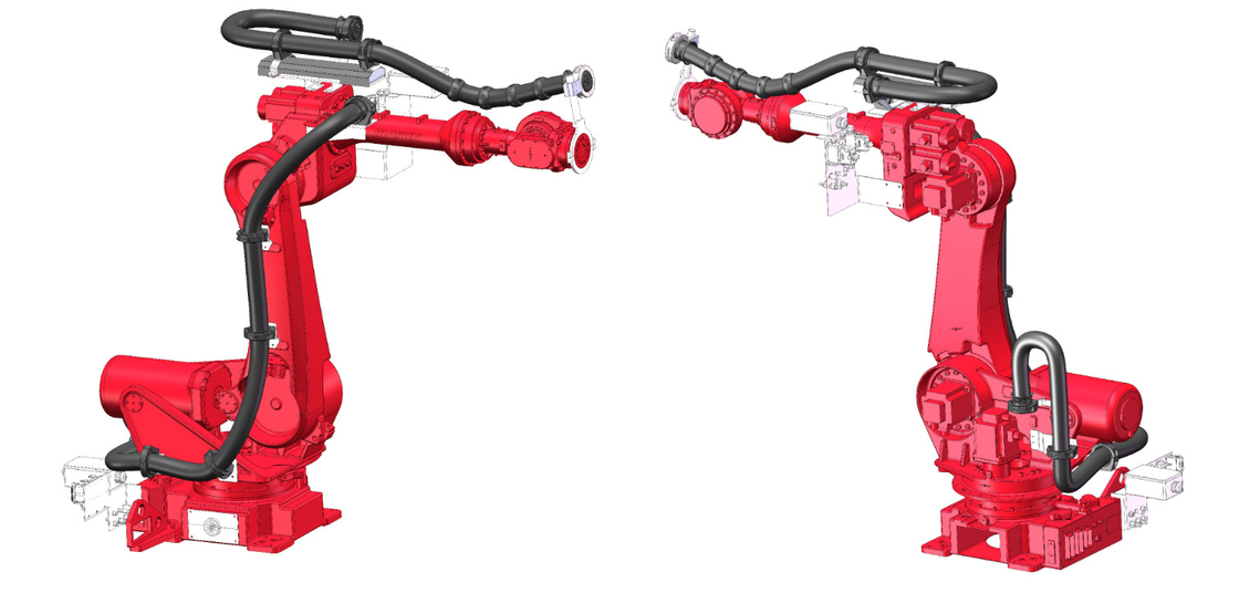 ABB 6640 Robot Giydirme Paketi Daha Uzun Kaynak Armatürü Ömrü Birden Altı Eksenli Boru Hattına