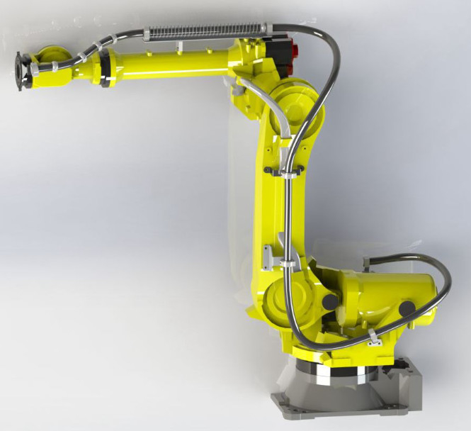 ABB 6640 Robot Giydirme Paketi Daha Uzun Kaynak Armatürü Ömrü Birden Altı Eksenli Boru Hattına