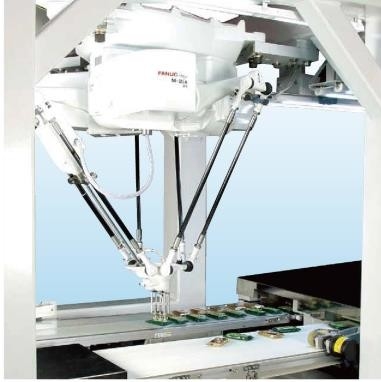Paralel Robot Kolu 4 serbestlik dereceli robotik kol düzeneği Fanuc Yumruk Yarıçapı 800mm Lojistik Taşıma