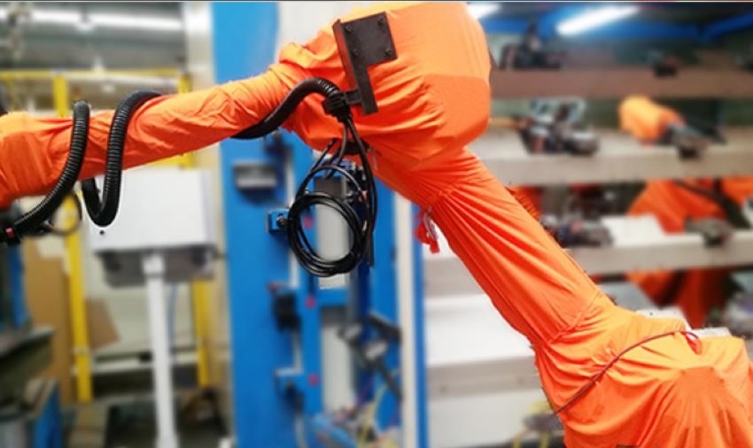 Püskürtme Atölyesinde Anti Boya Statiği İçin Üniversal Robot Koruyucu Kapaklar