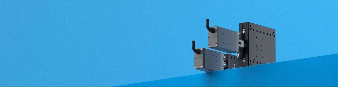Vidalı tahrikli elektrikli lineer kayar masa ELS70-018, masa boyutu 120 * 120mm