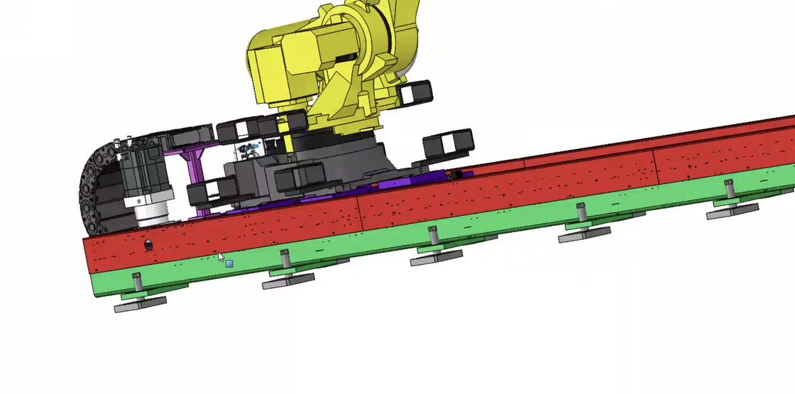 Verimli Robot Doğrusal Demiryolu Çalışma Hızı 1 - 3m/S 3 birime kadar kurulum için uygundur