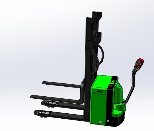 125 mm standart kaldırma yüksekliği 2000 kg taşıma kapasitesine sahip otomatik yönlendirilmiş çatal kaldırıcı