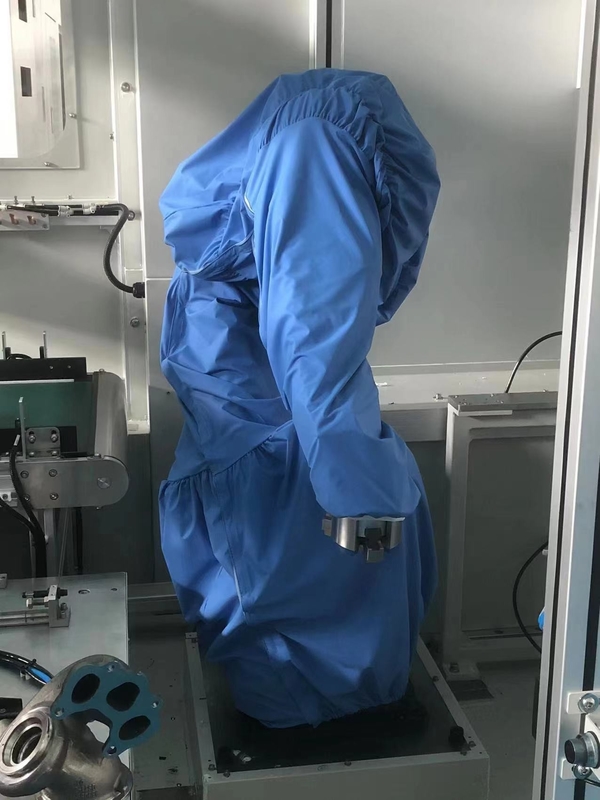 Kesme Atölyesi Robot Su geçirmez Kapak Beyaz / Sarı / Mavi / Kırmızı Koruyucu Takım Zipper Montajı